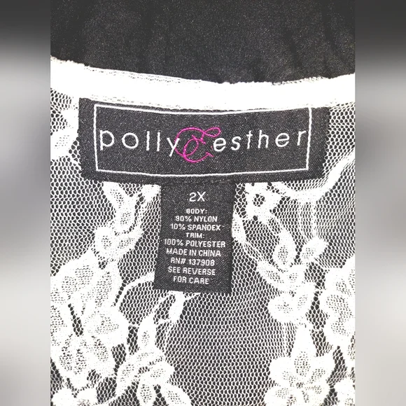 Kimono, White Lace, Beautiful, Sz.2X, Perfect for Weddings, Swimsuit Coverup, - Picture 9 of 9